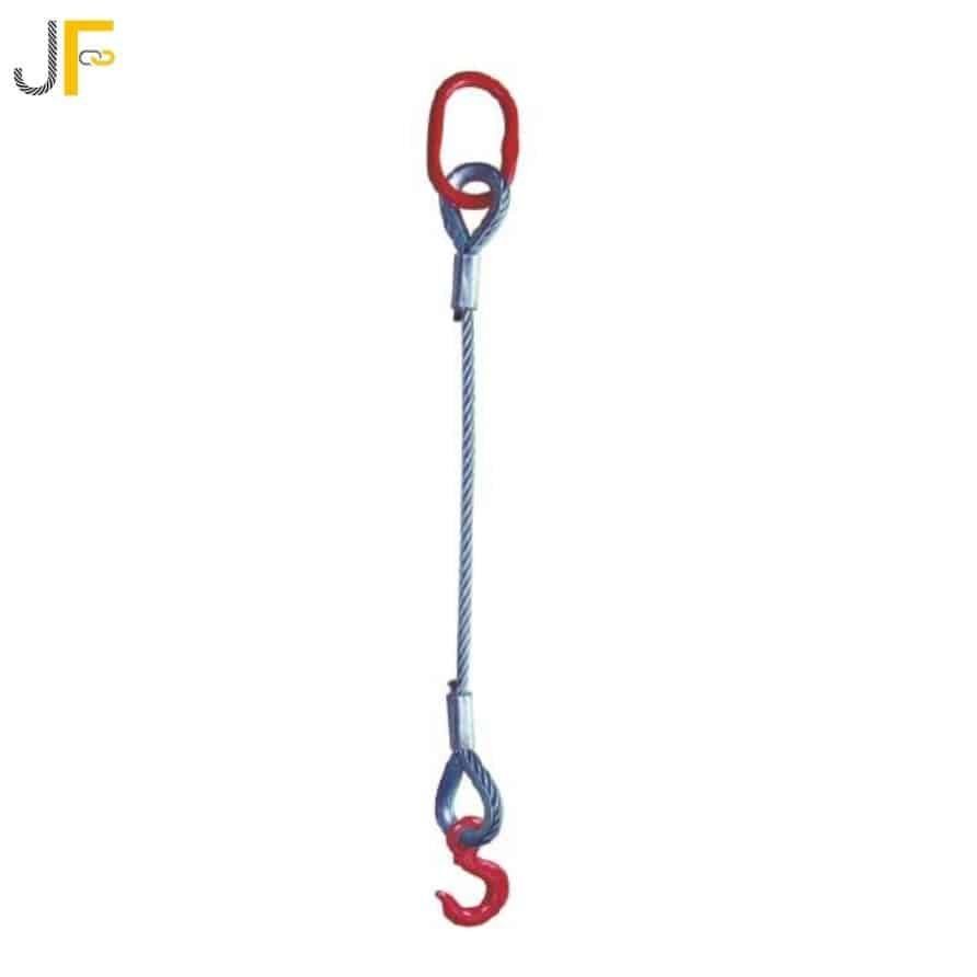 Cuatom Single Leg Wire Rope Sling with Oval Master - SICHwirerope