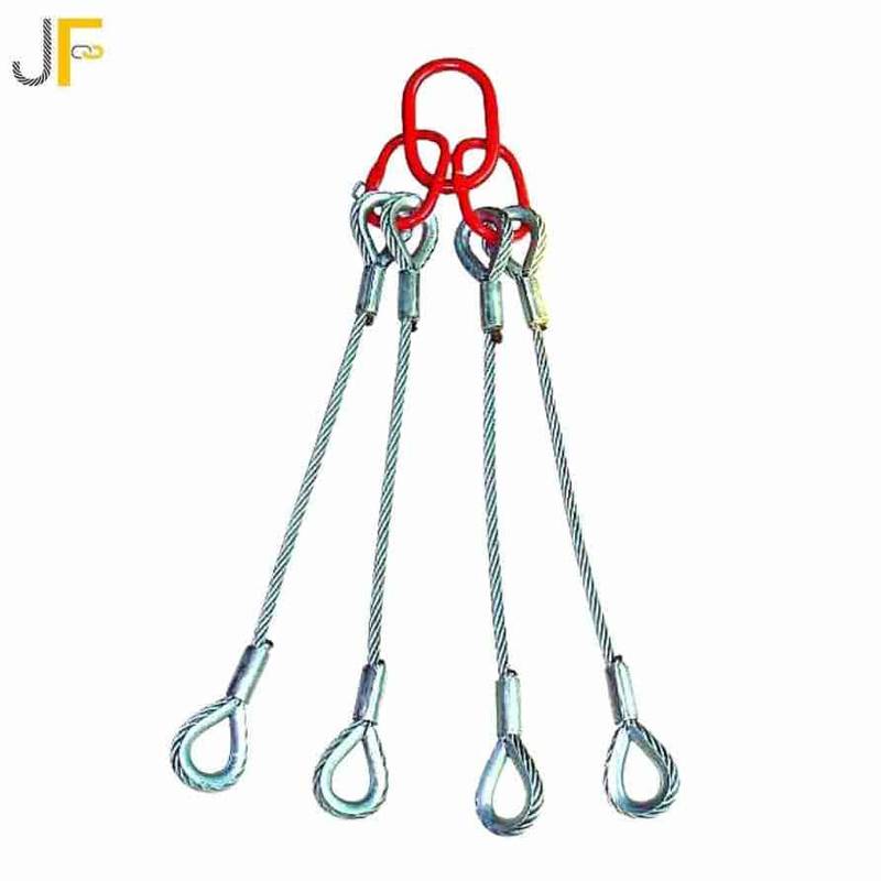 JF Brand 4-Leg Bridle Wire Rope Sling